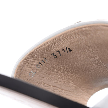 Christian Dior Calfskin Dio(r)evolution 10mm Slide Sandals 37.5 Off White 9 of 11