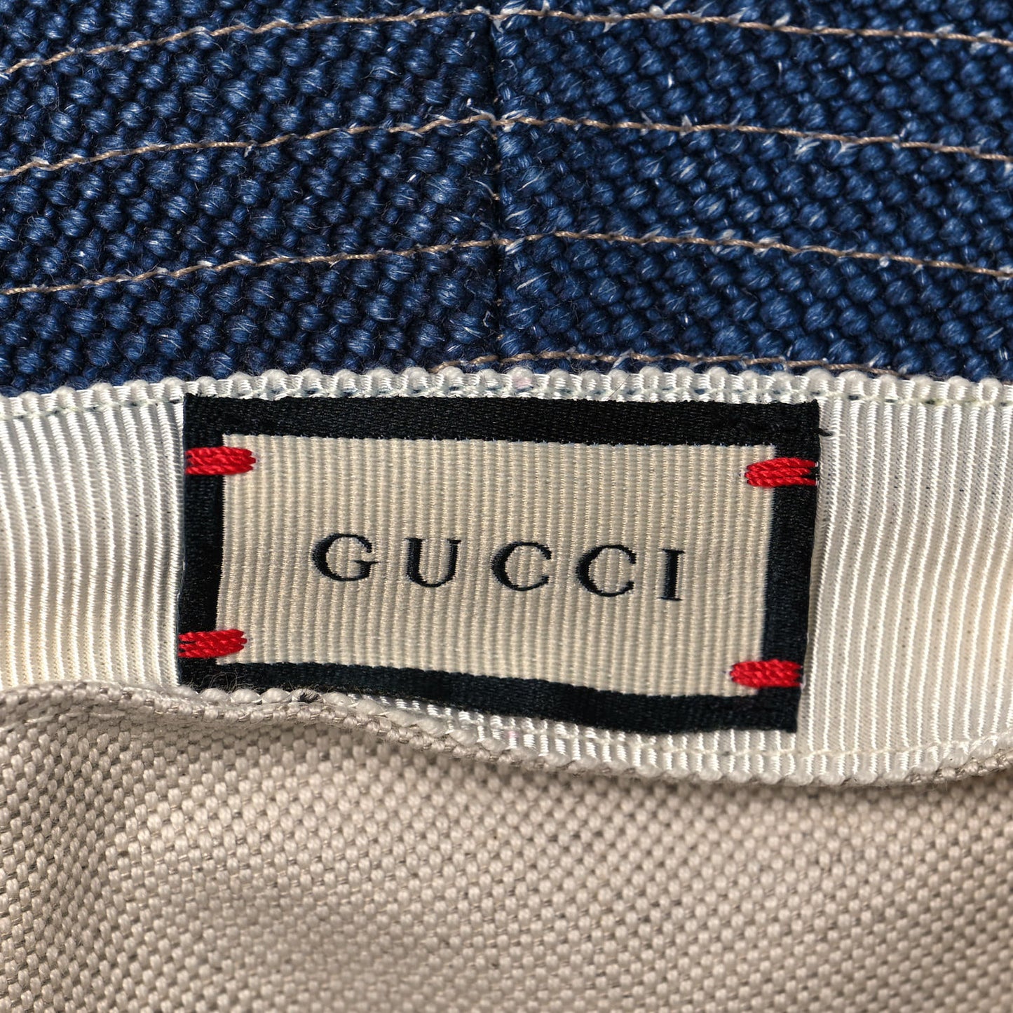 Canvas Marley Stripe Script Logo Gucci 100 Bucket Hat M Multicolor