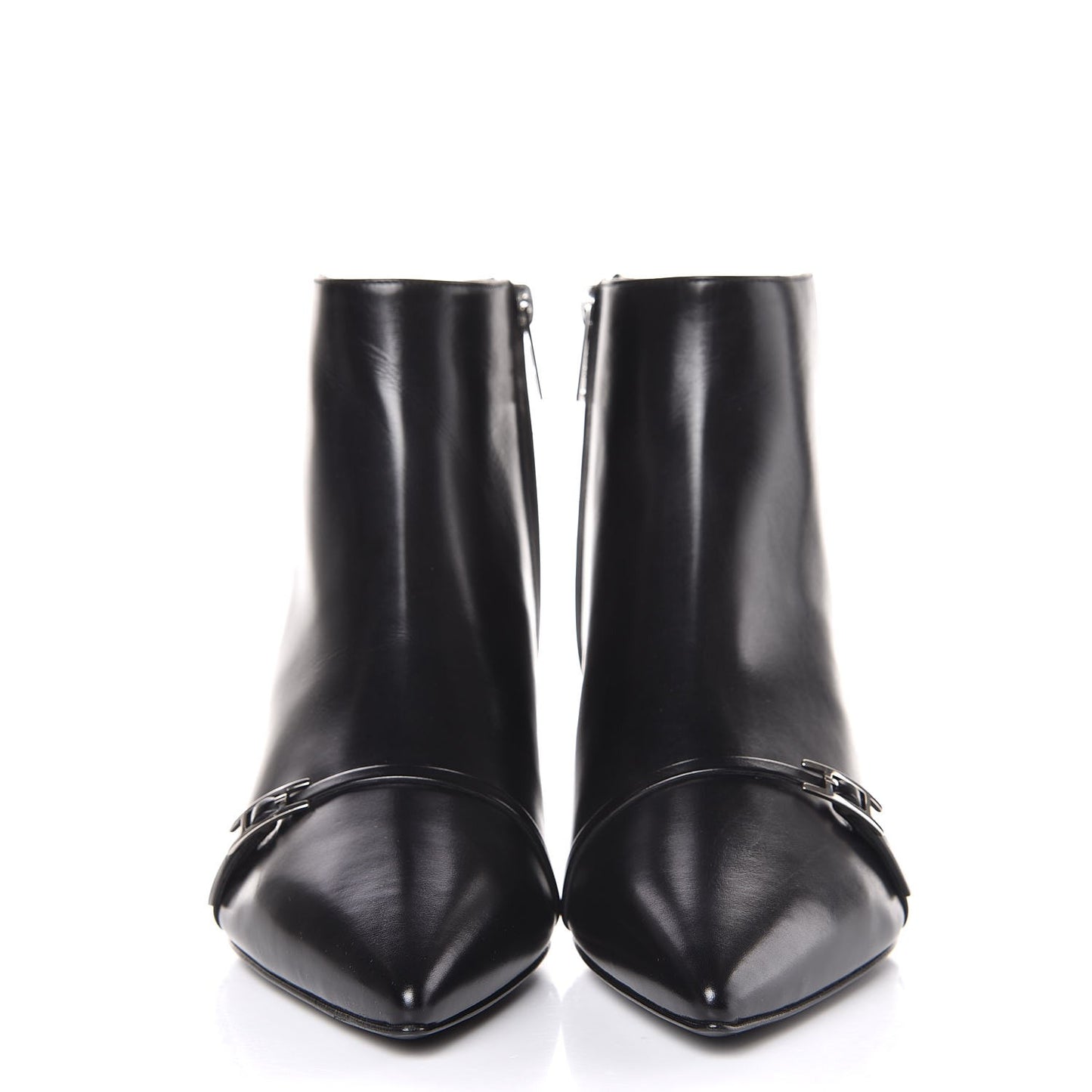Calfskin Perrine Ankle Boots 37 Black