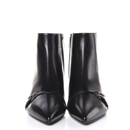 Hermes Calfskin Perrine Ankle Boots 37 Black 2 of 8