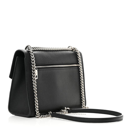 Louis Vuitton Soft Calfskin Mylockme Chain Bag BB Black 3 of 14