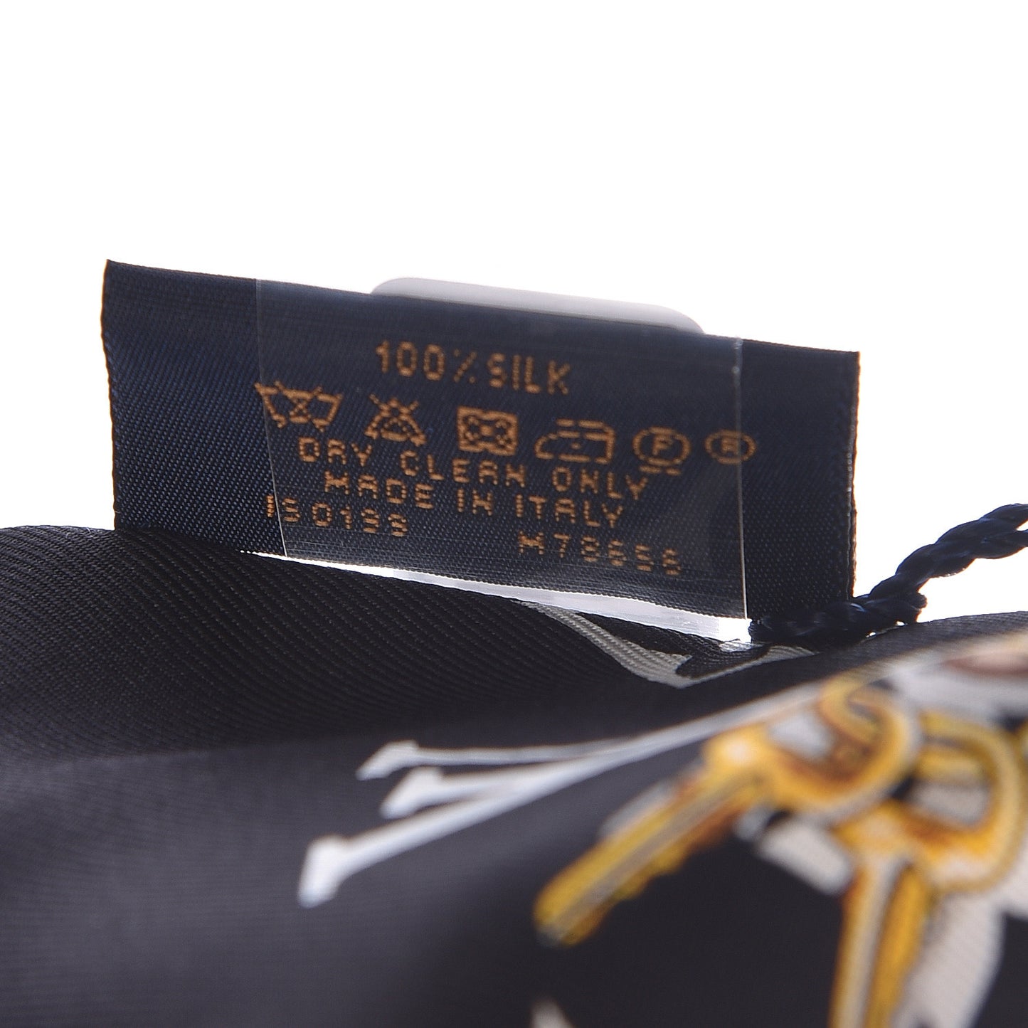 Silk Monogram Confidential Bandeau Black