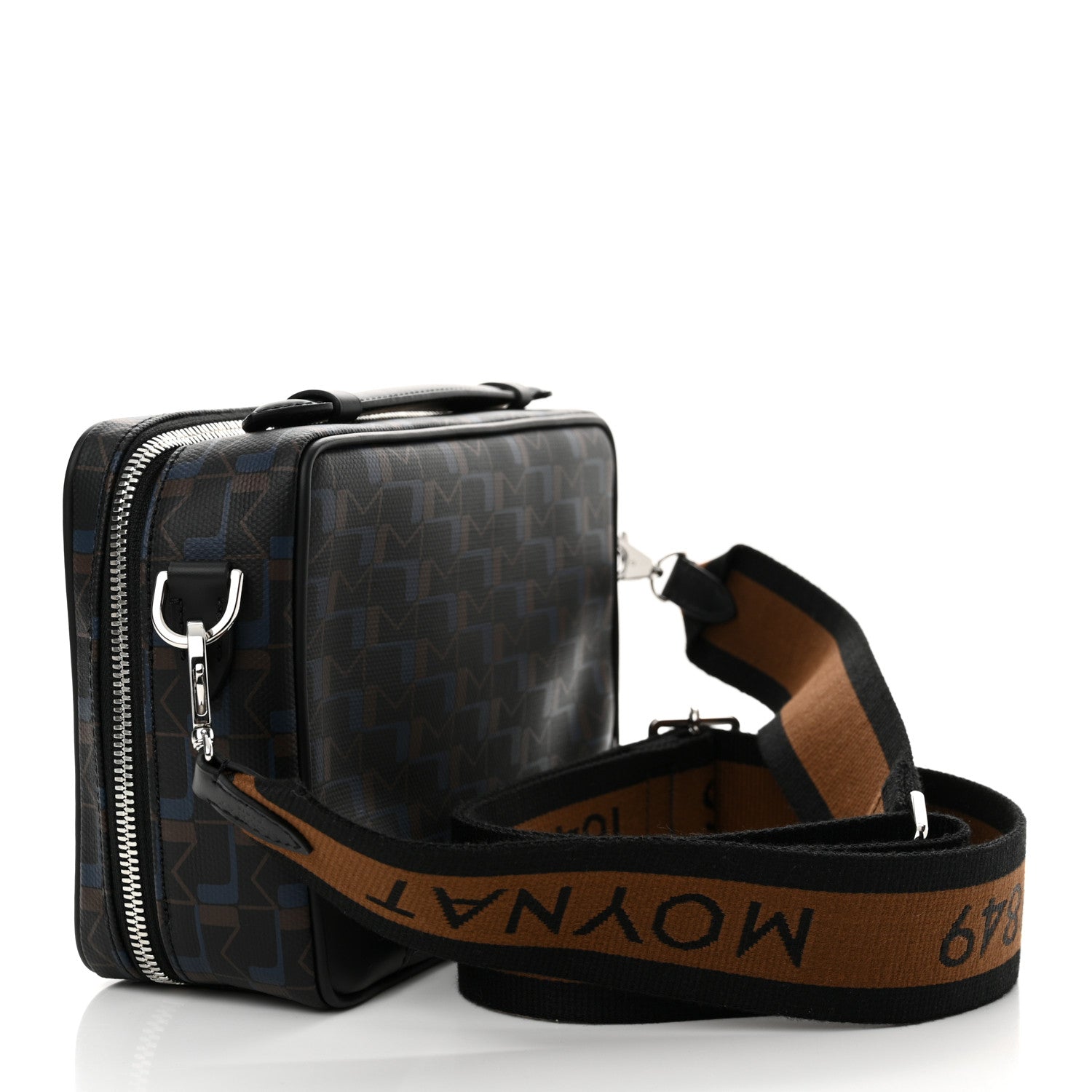 Moynat Toile 1920 Maxi Camera Bag Black Blue 3 of 10
