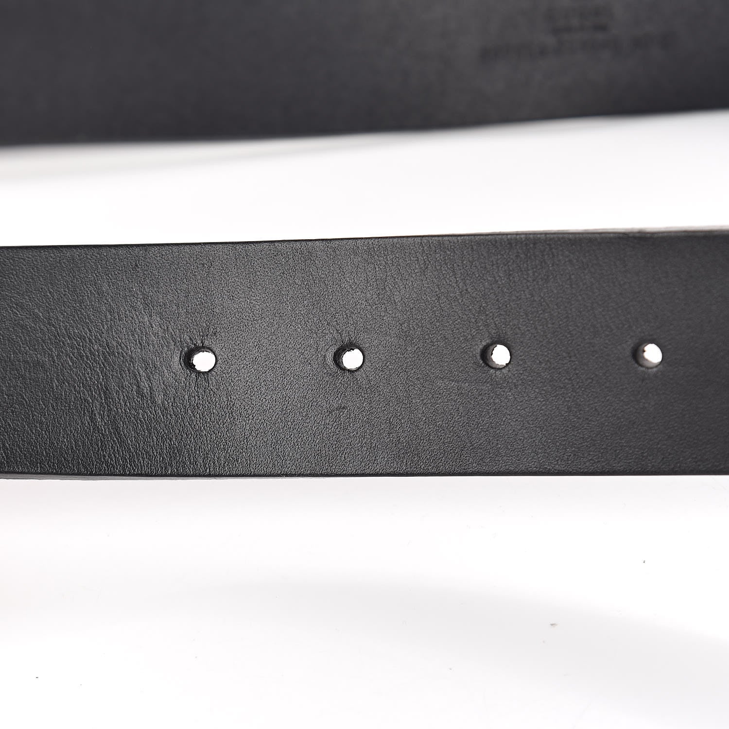 Gucci Calfskin Studded Interlocking G Belt 80 32 Black 5 of 6