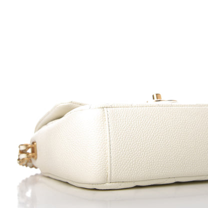 Chanel Caviar Quilted Mini Chain Soul Flap White 8 of 11