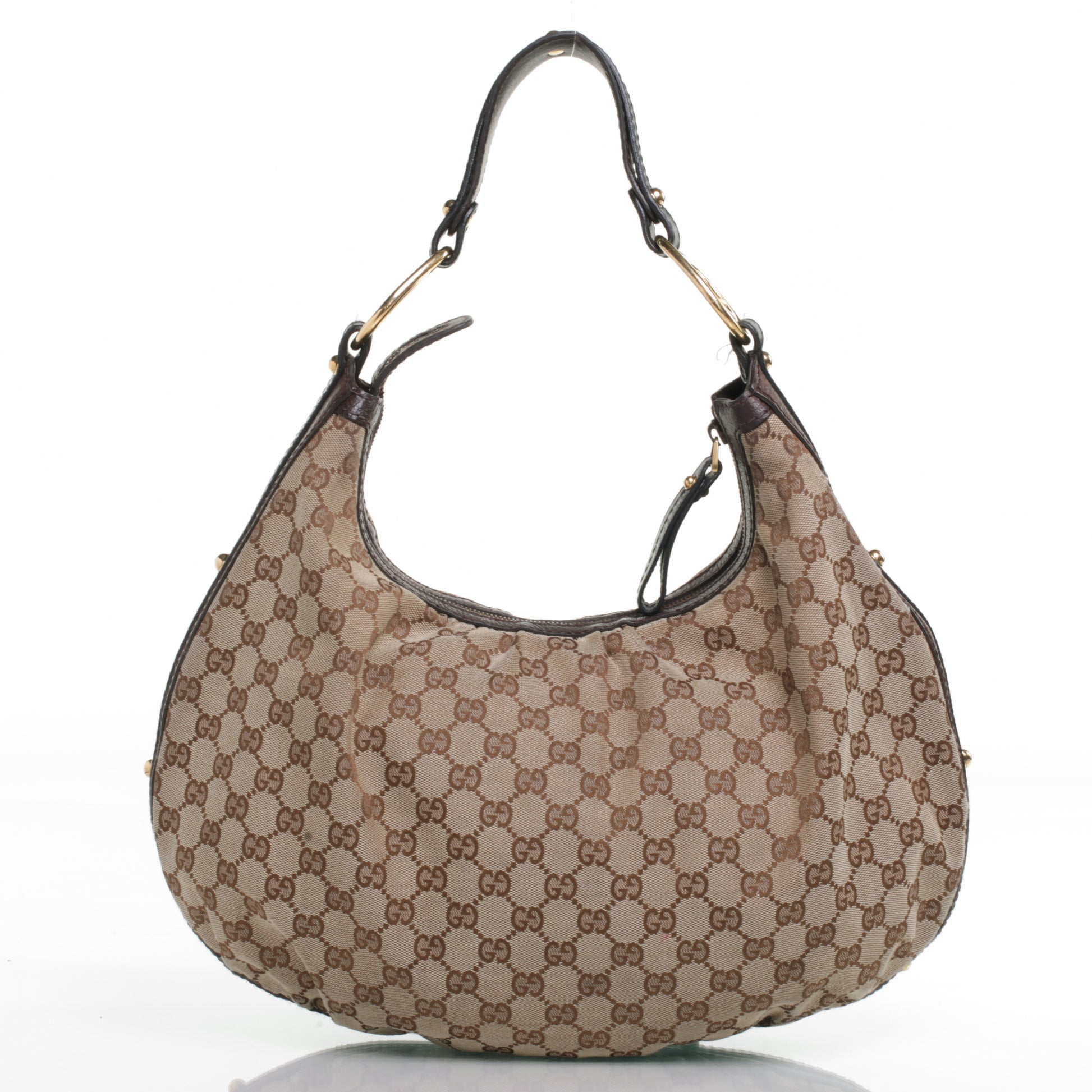 Gucci Monogram Interlocking Medium Hobo Ebony 3 of 9