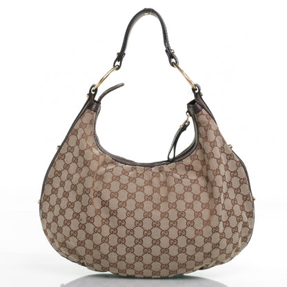 Gucci Monogram Interlocking Medium Hobo Ebony 3 of 9