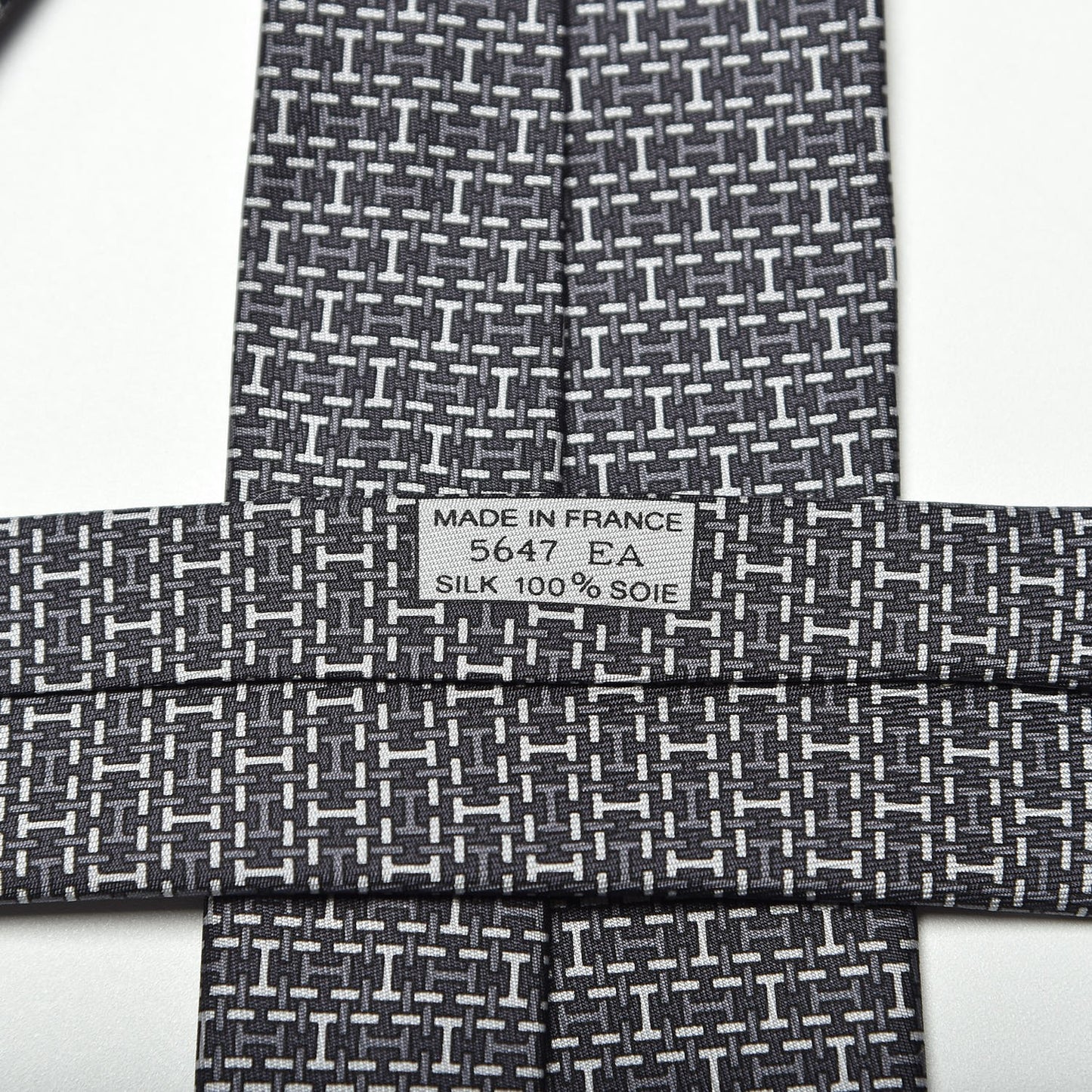 Silk Mens Dessus Dessous Tie Anthracite Gris Silex