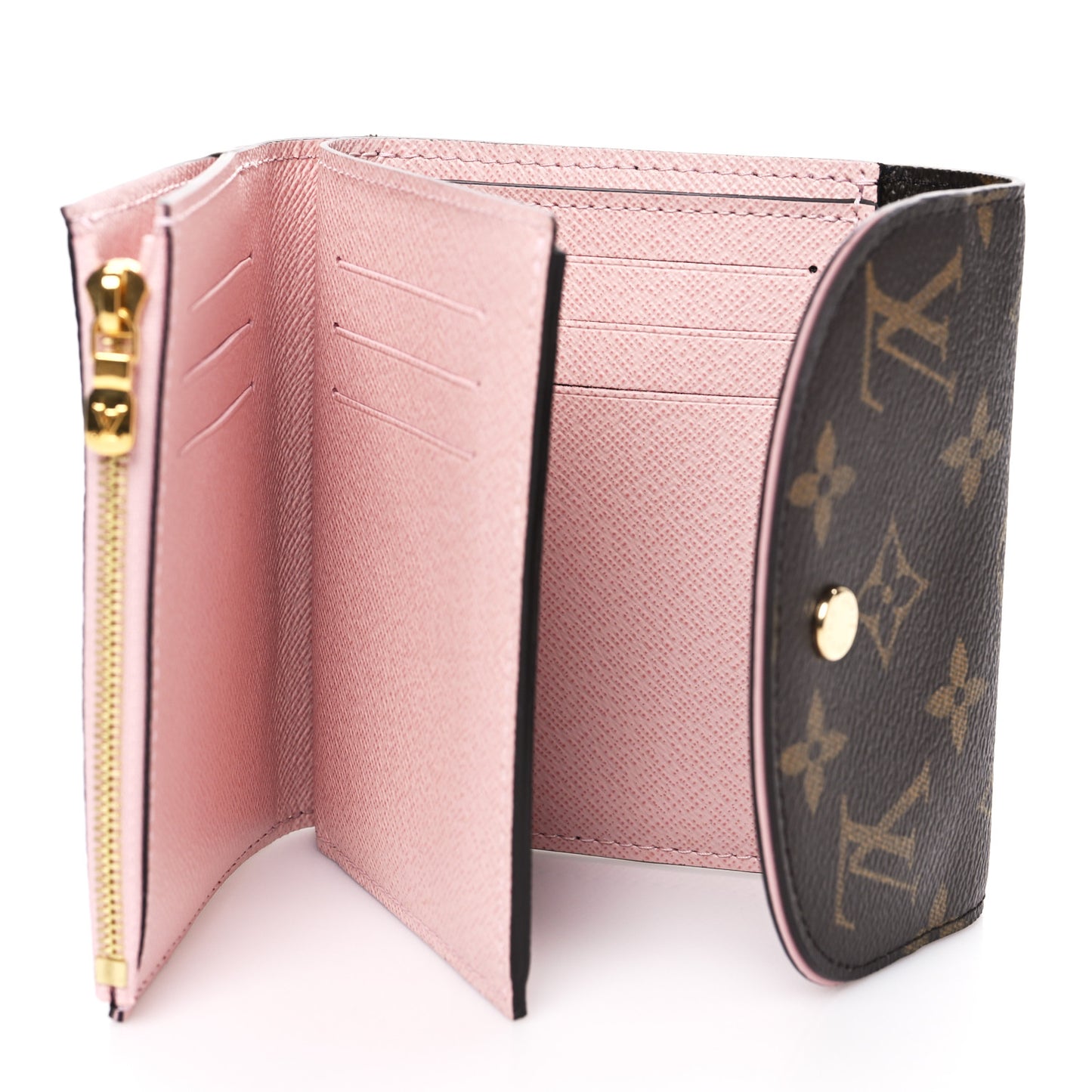 Monogram Ariane Compact Wallet Rose Ballerine