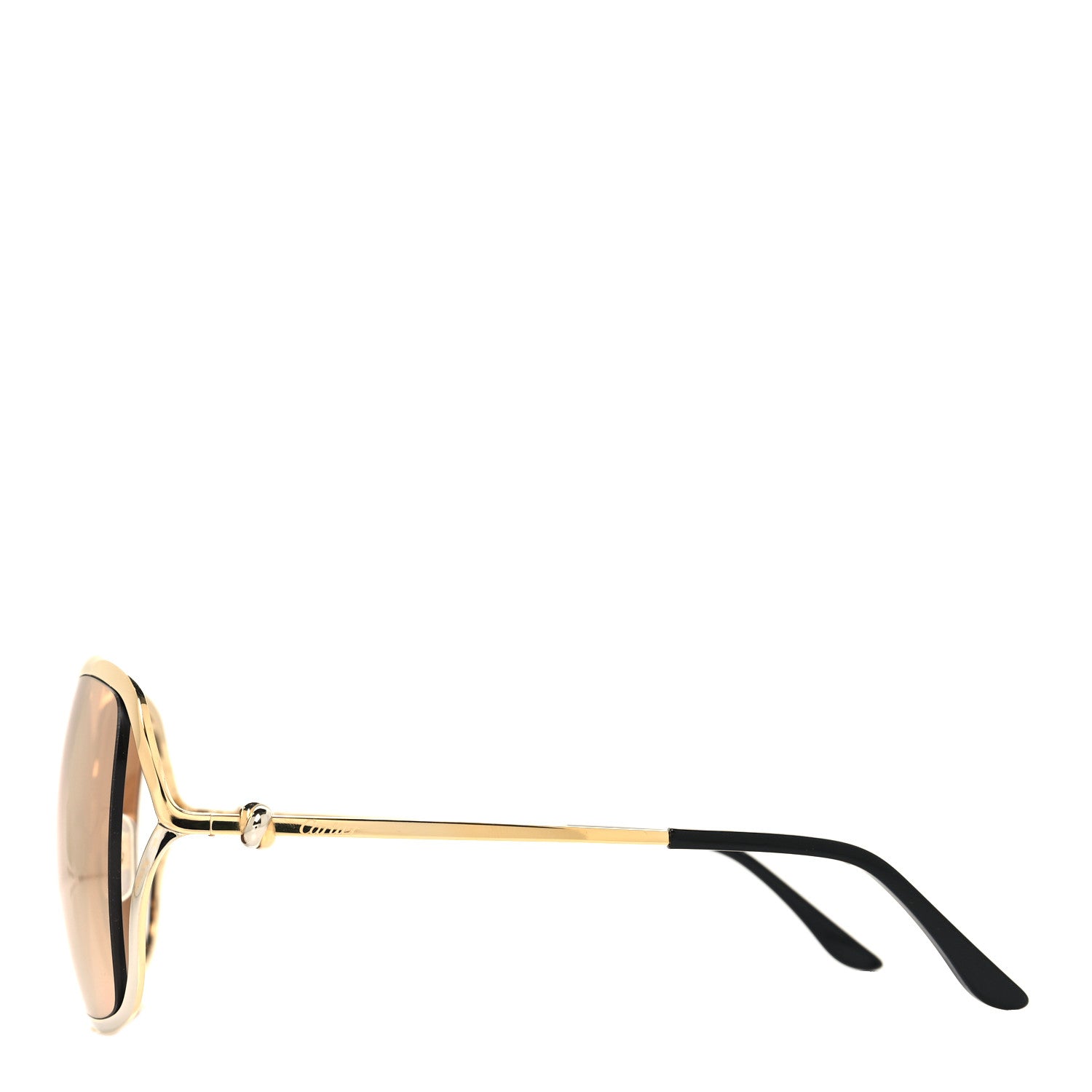 Cartier Metal Trinity Sunglasses CT0225S 001 Gold Silver 3 of 8
