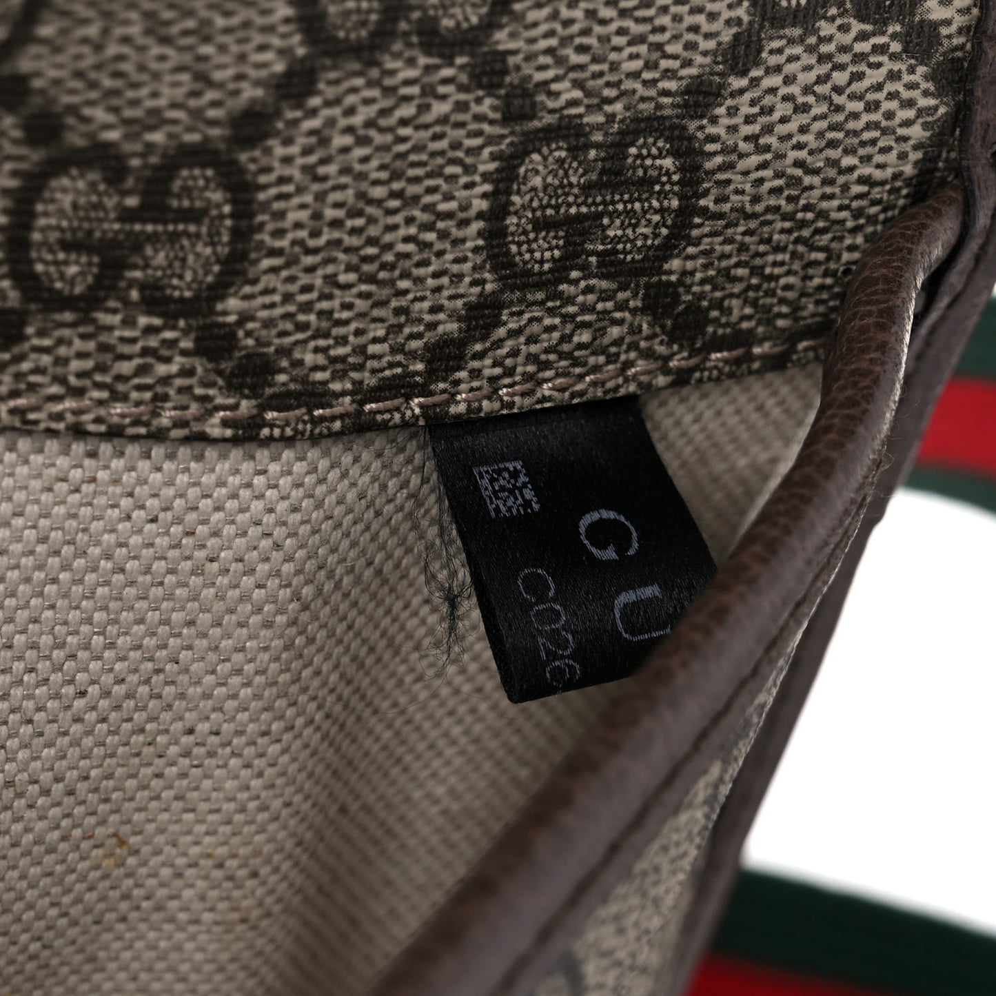 GG Supreme Monogram Neo Vintage Web Belt Bag Brown