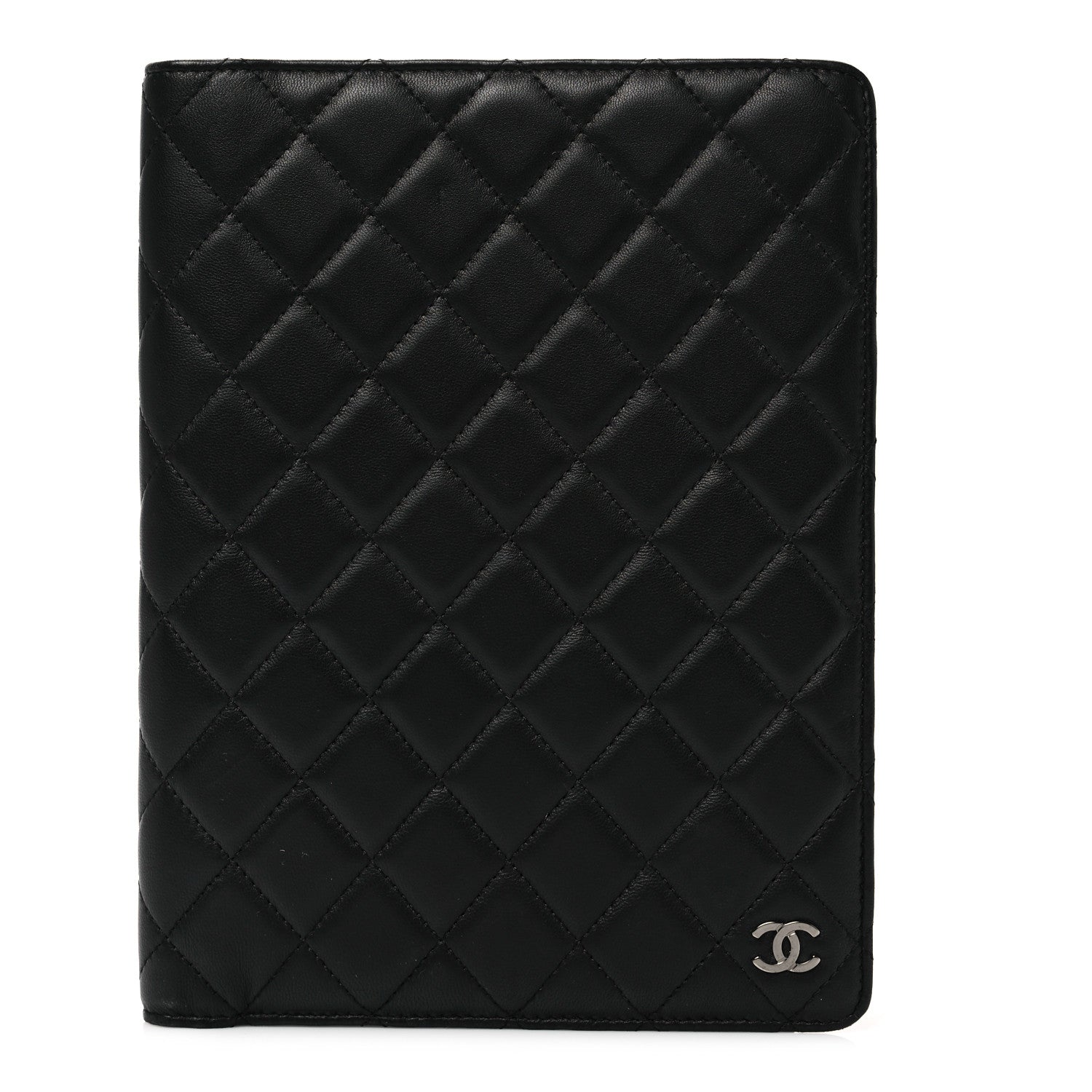 Chanel Lambskin Quilted Large Agenda Cover Black 1 of 6