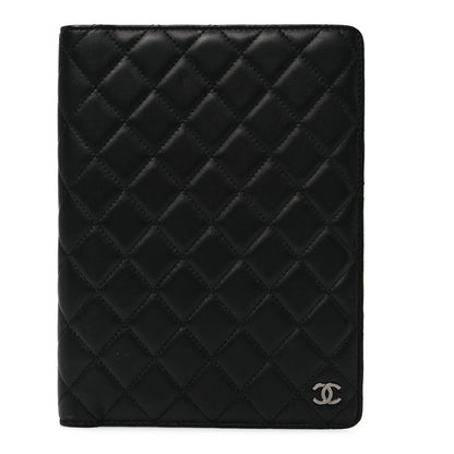 Chanel Lambskin Quilted Large Agenda Cover Black 1 of 6