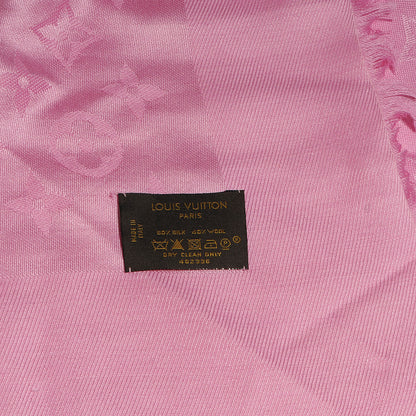 Louis Vuitton Silk Wool Monogram Shawl Pink 5 of 5
