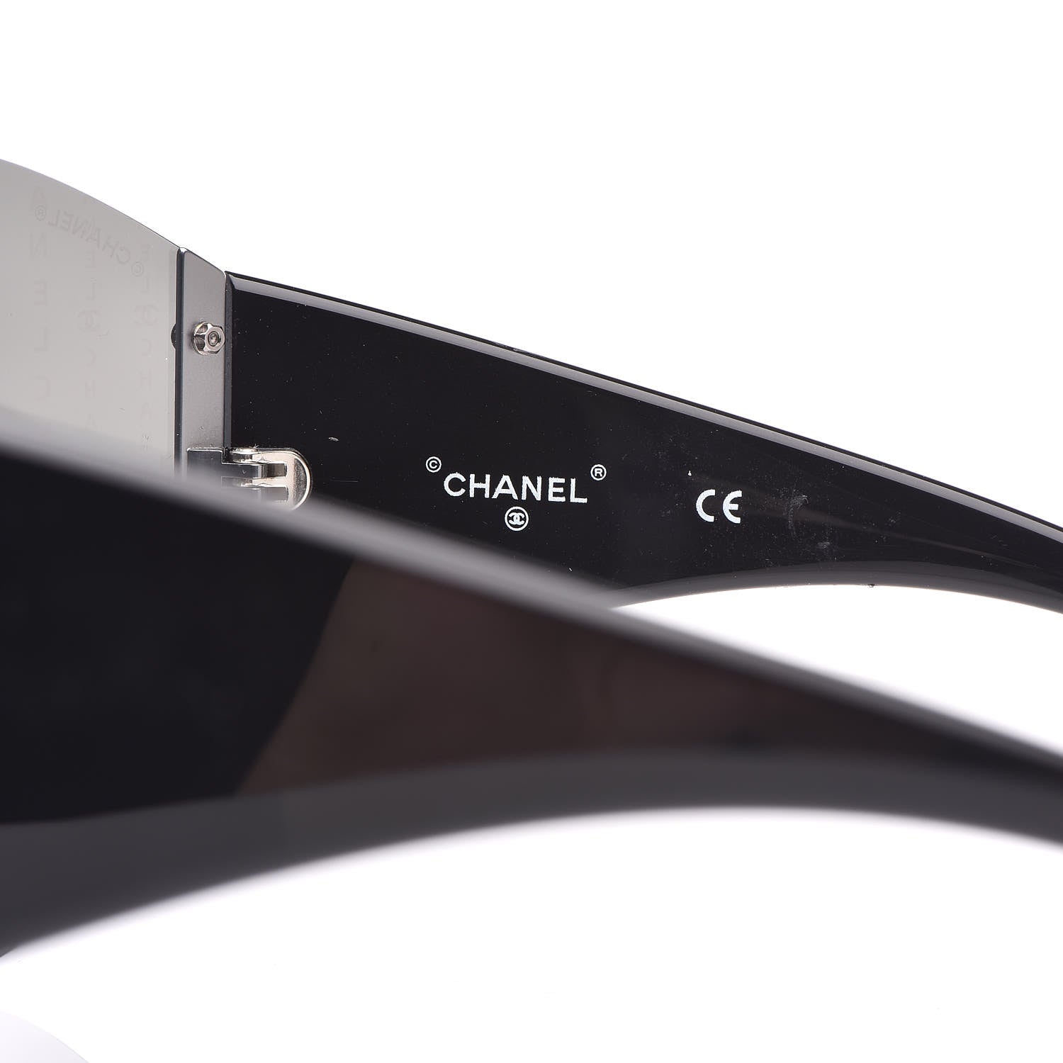 Chanel Acetate Shield Runway 71217 Sunglasses Black 6 of 9