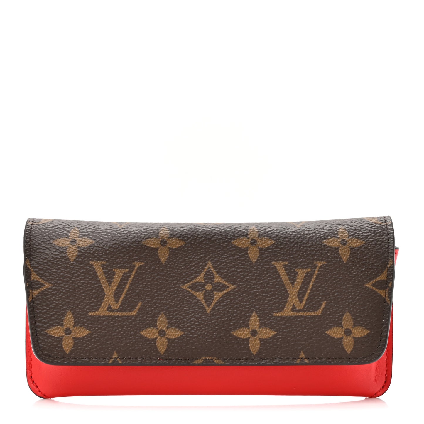 Monogram Woody Glasses Case Rouge