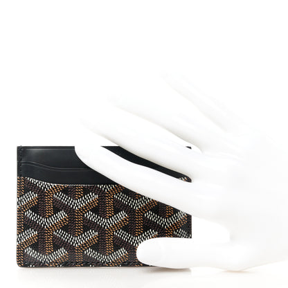Goyard Goyardine Saint Sulpice Card Holder Black 2 of 8