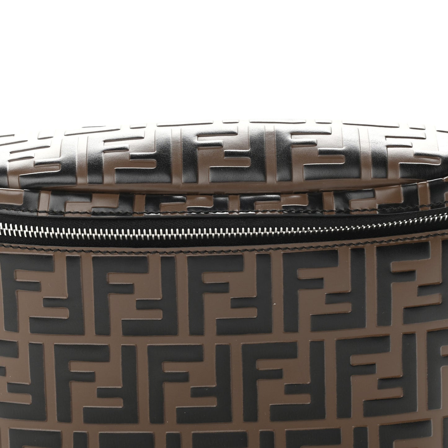 Vitello Century Bi-Color FF 1974 Embossed Belt Bag Maya Black