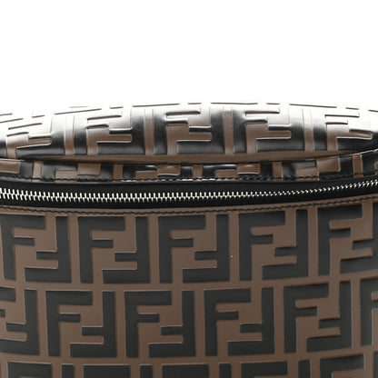 Fendi Vitello Century Bi-Color FF 1974 Embossed Belt Bag Maya Black 9 of 15