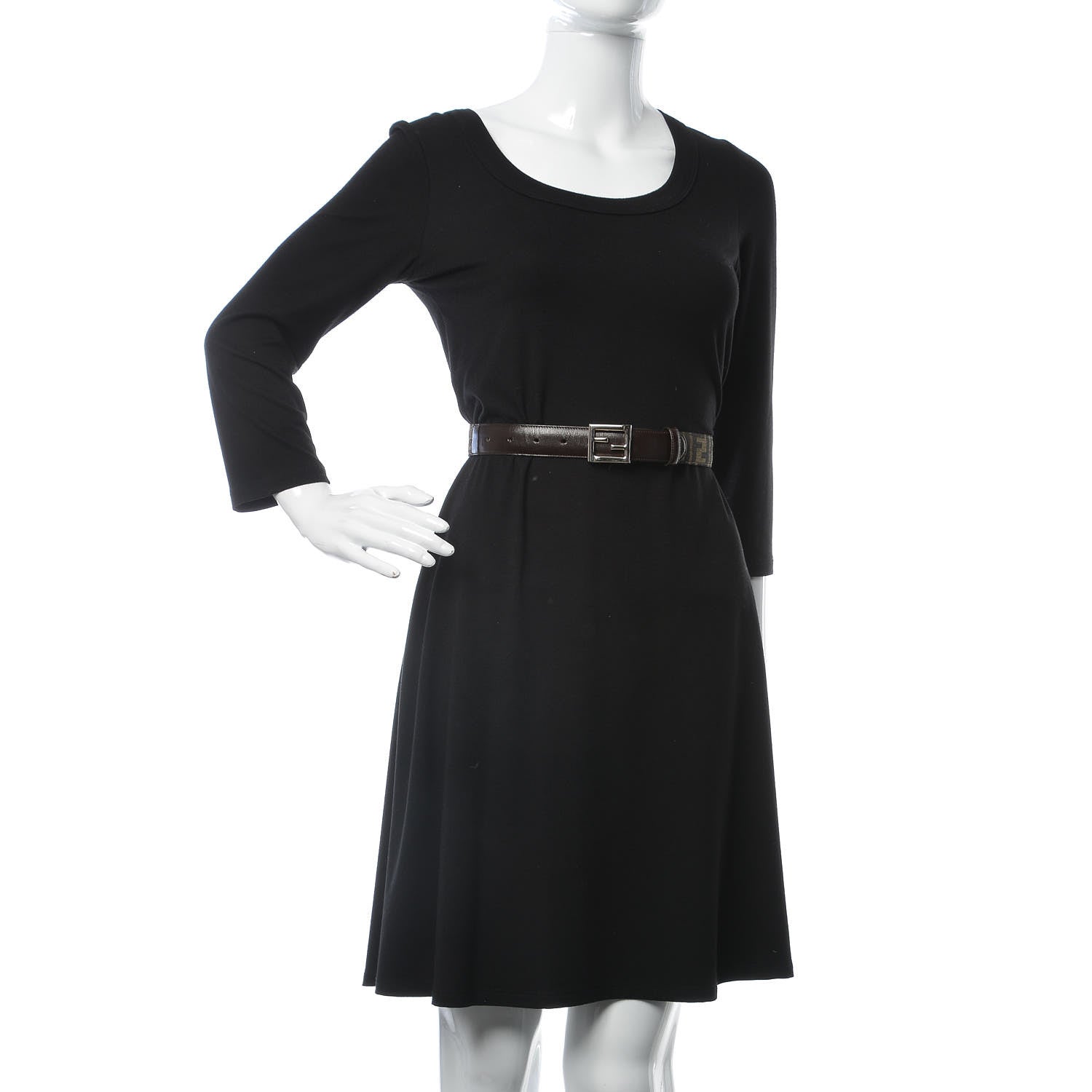 Fendi Calfskin FF Belt 100 40 Tobacco 2 of 8