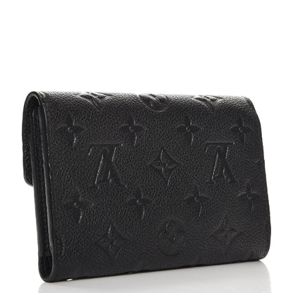 Louis Vuitton Empreinte Compact Curieuse Wallet Black 3 of 7