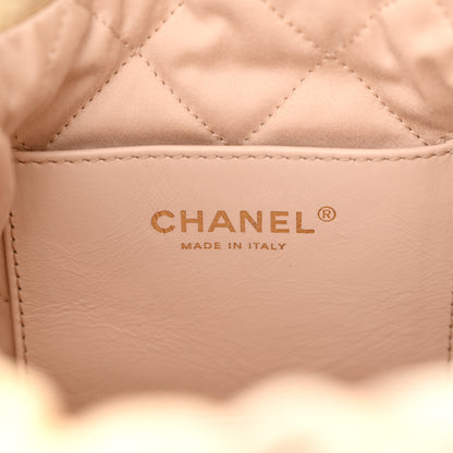 Chanel Pearly Shaded Calfskin Quilted Mini Chanel 22 Ecru Golden 6 of 10