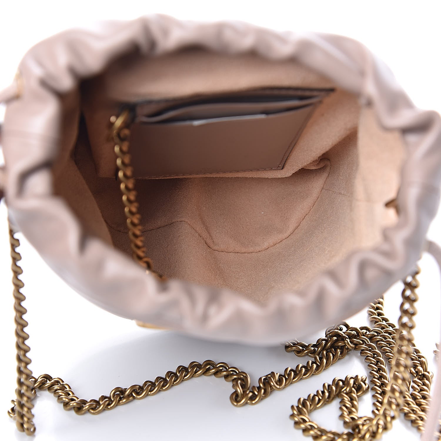 Gucci Calfskin Matelasse Mini GG Marmont 2.0 Bucket Bag Porcelain Rose 5 of 9