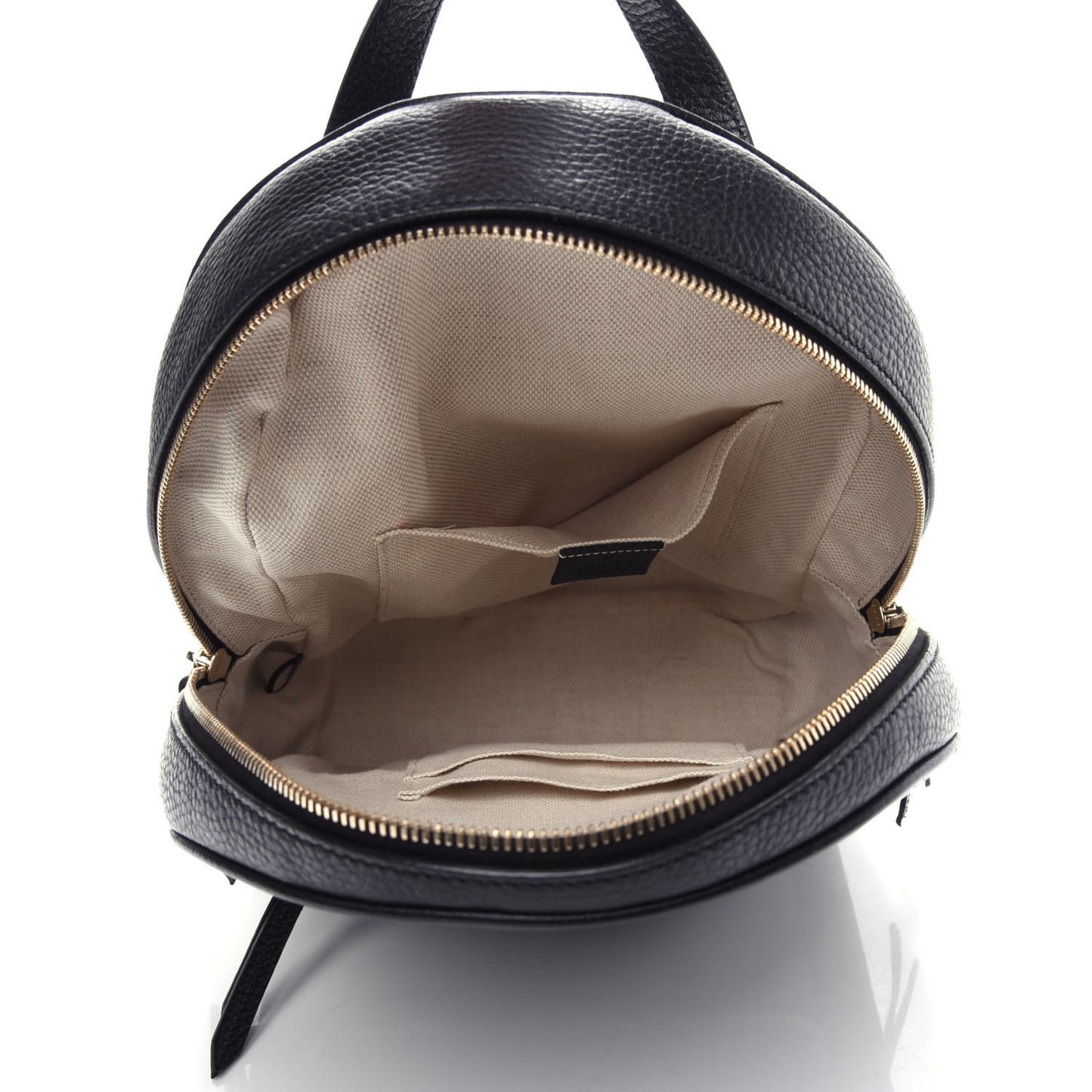 Pebbled Calfskin Soho Chain Backpack Black