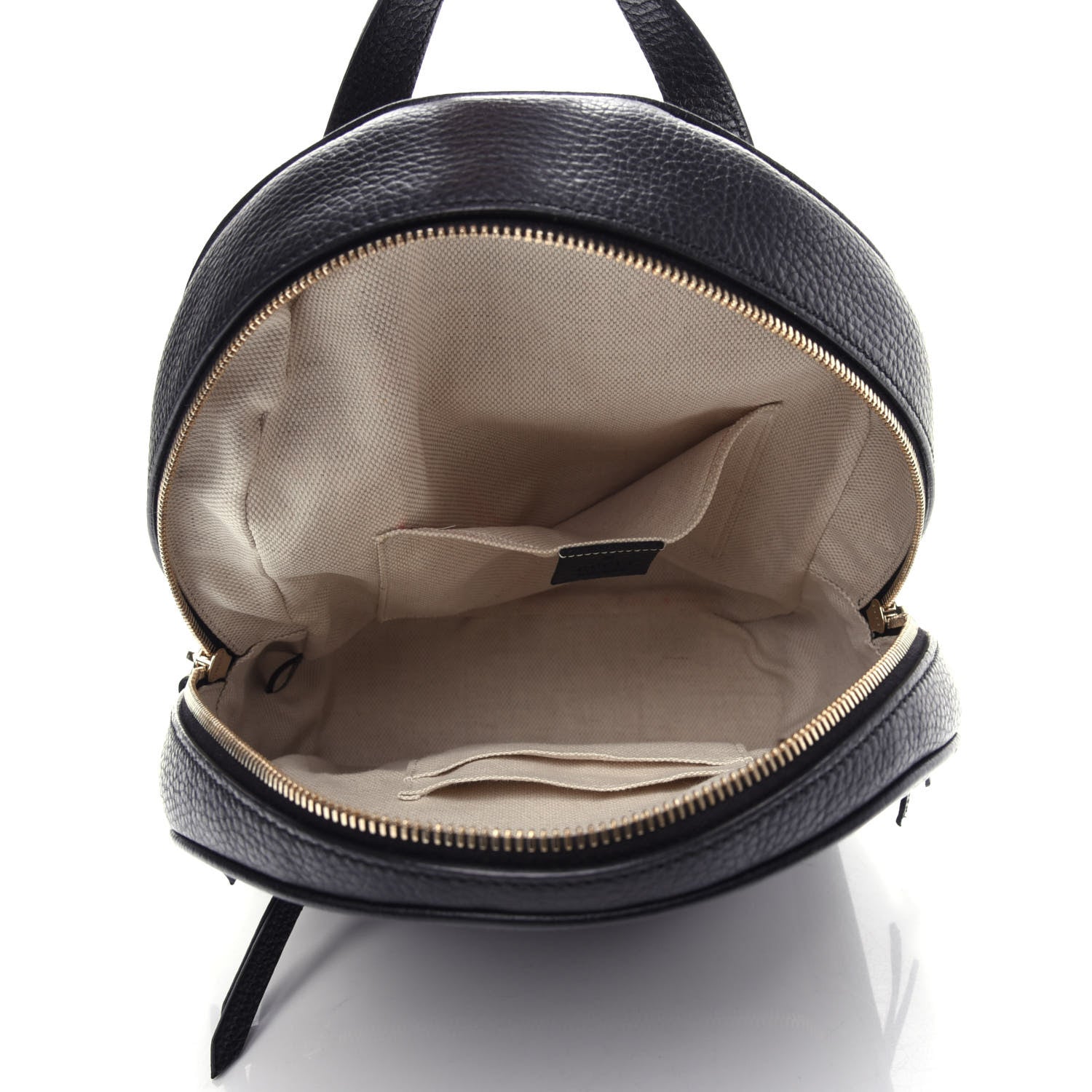 Gucci Pebbled Calfskin Soho Chain Backpack Black 4 of 8