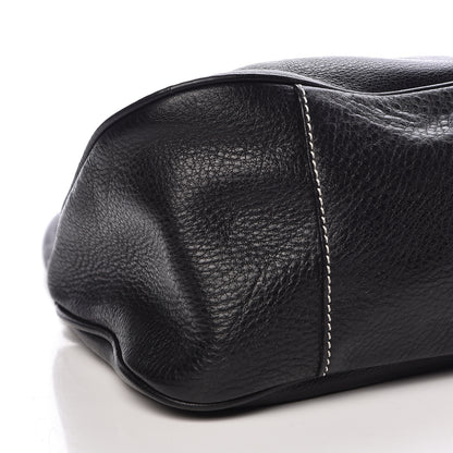 Prada Vitello Daino Box Shoulder Bag Black 8 of 16