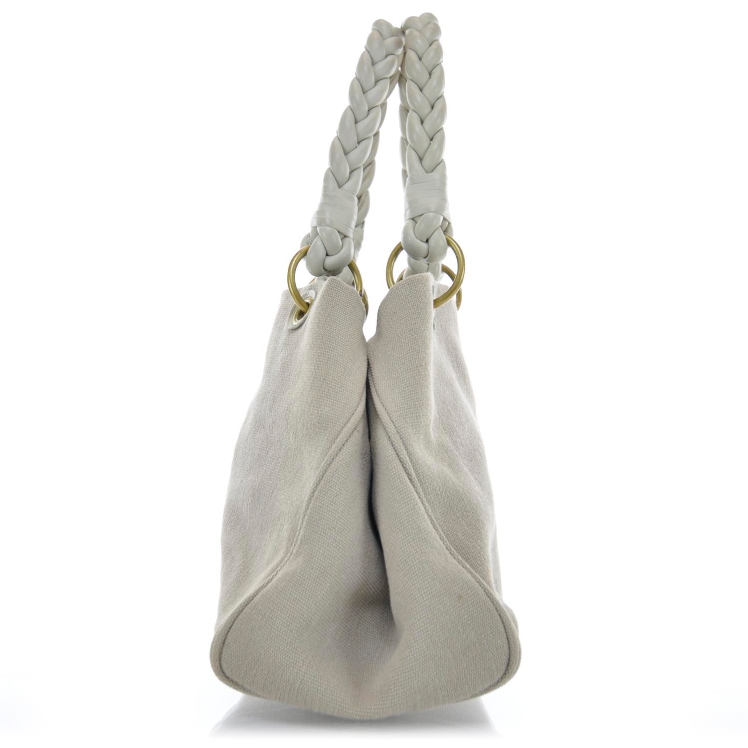 Bottega Veneta Canvas and Leather Tote 4 of 11