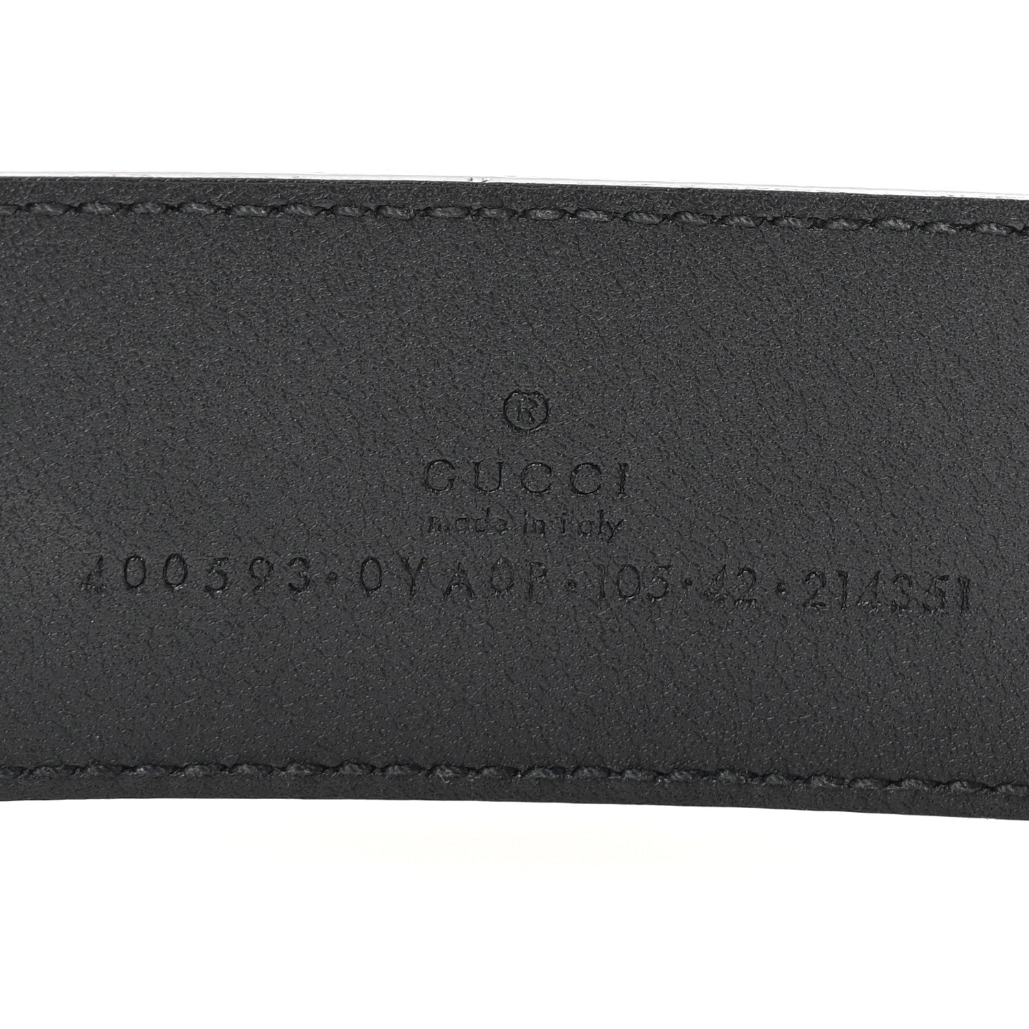 Gucci Calfskin Double G 40mm Belt 105 42 Black 5 of 5