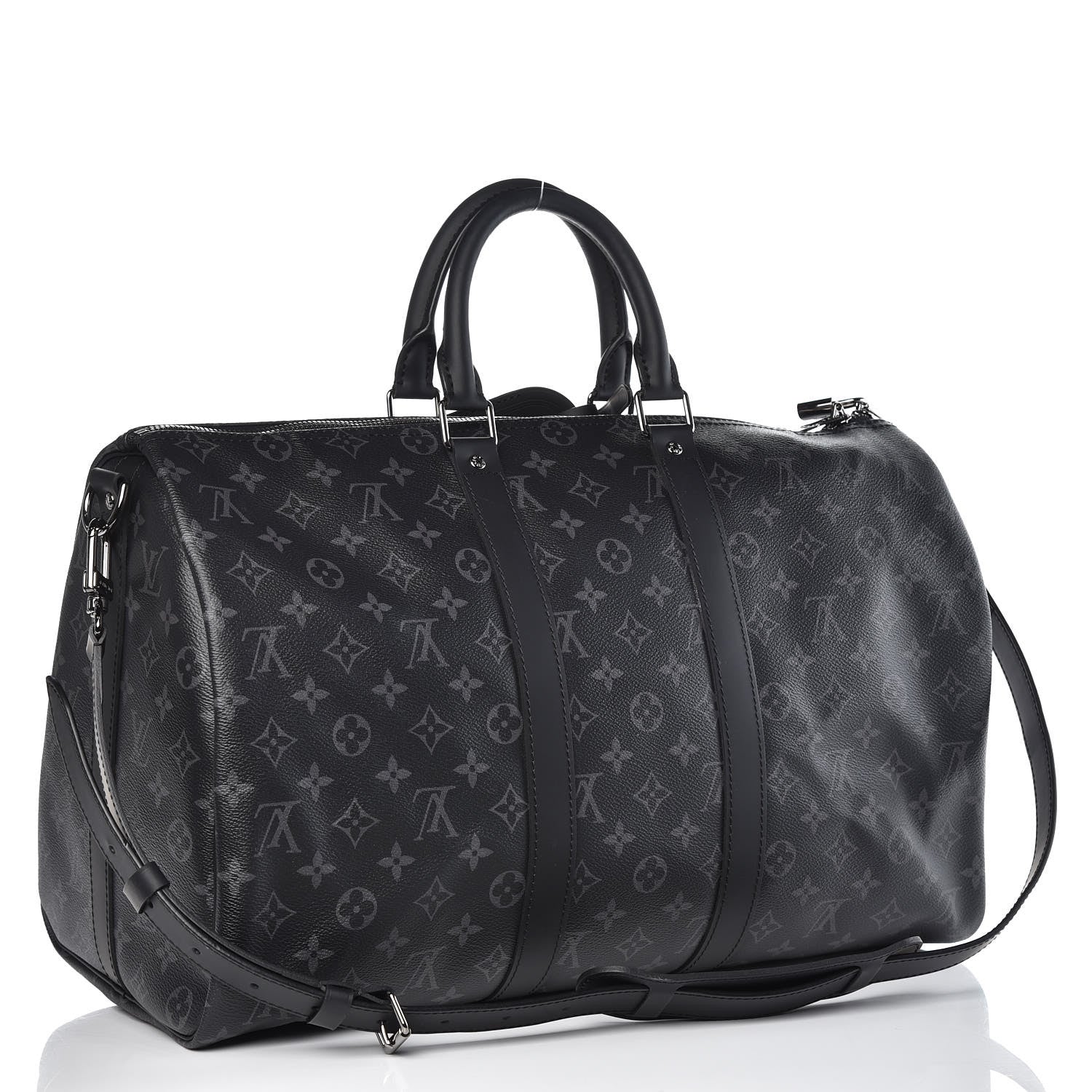 Louis Vuitton Monogram Eclipse Keepall Bandouliere 45 3 of 9
