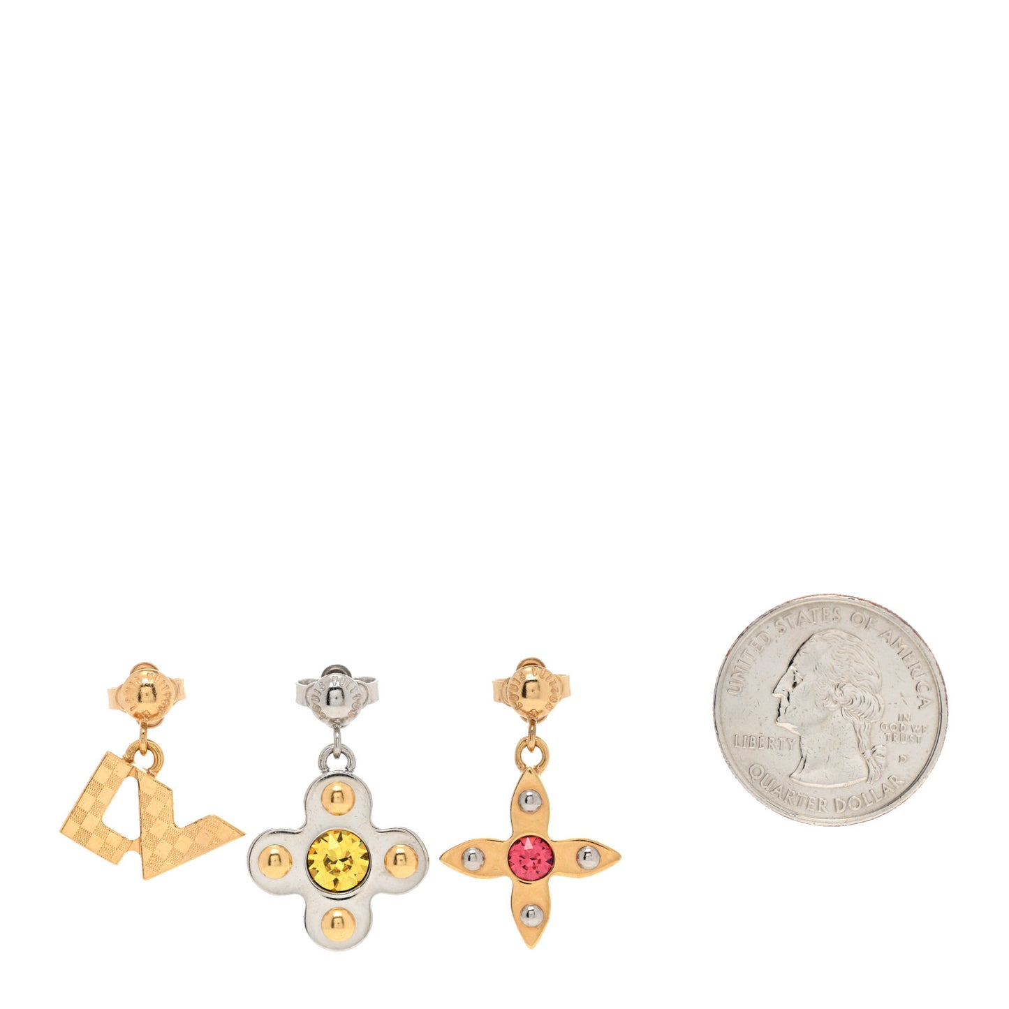 Swarovski Crystal Love Letters Earrings GM Set of