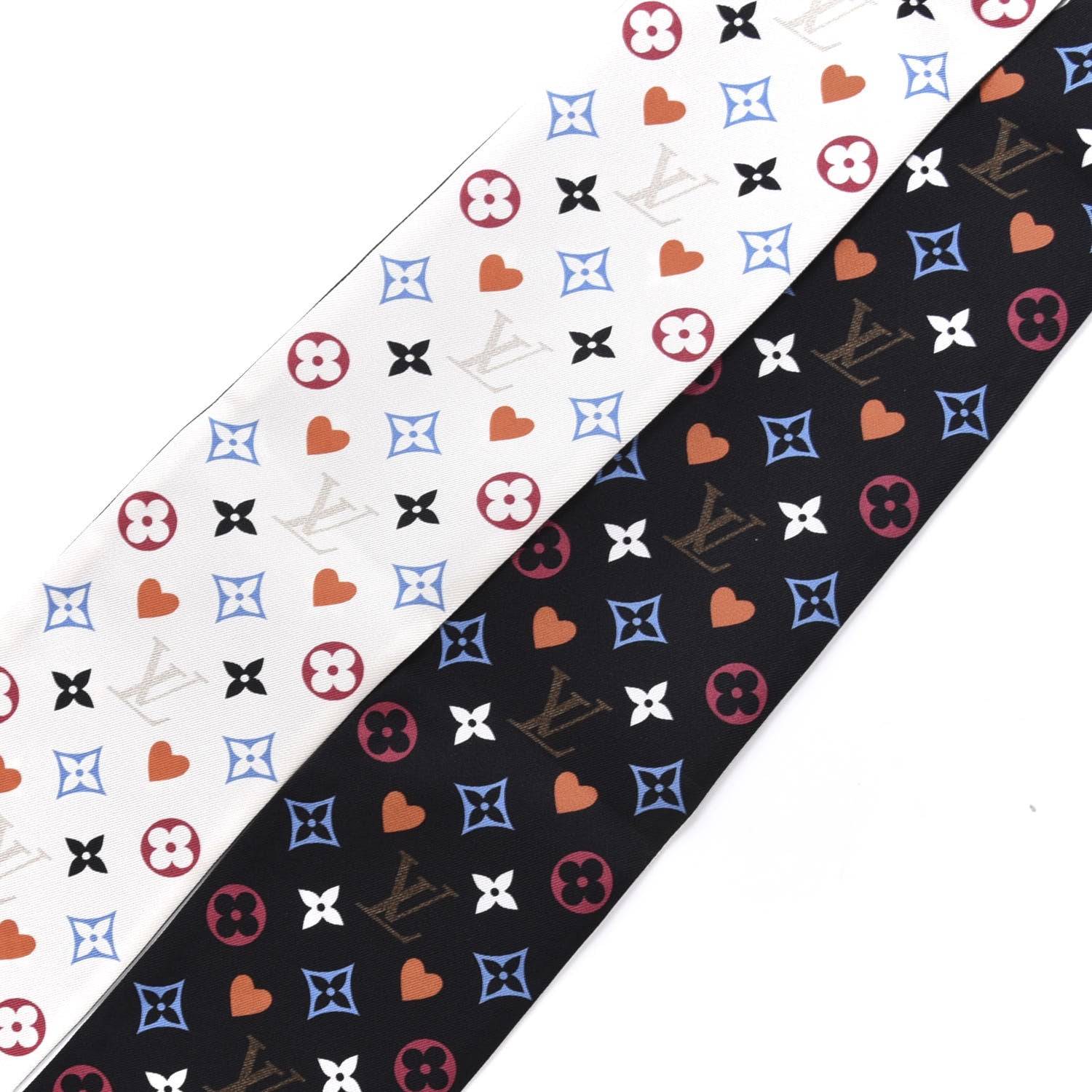 Louis Vuitton Silk Game On Bandeau Black White 2 of 4