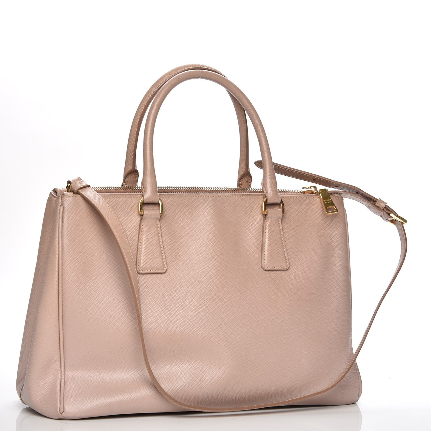 Saffiano Medium Galleria Double Zip Tote Cammeo