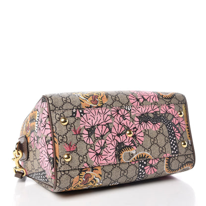 Gucci GG Supreme Monogram Bengal Small Boston Beige Pink 4 of 10