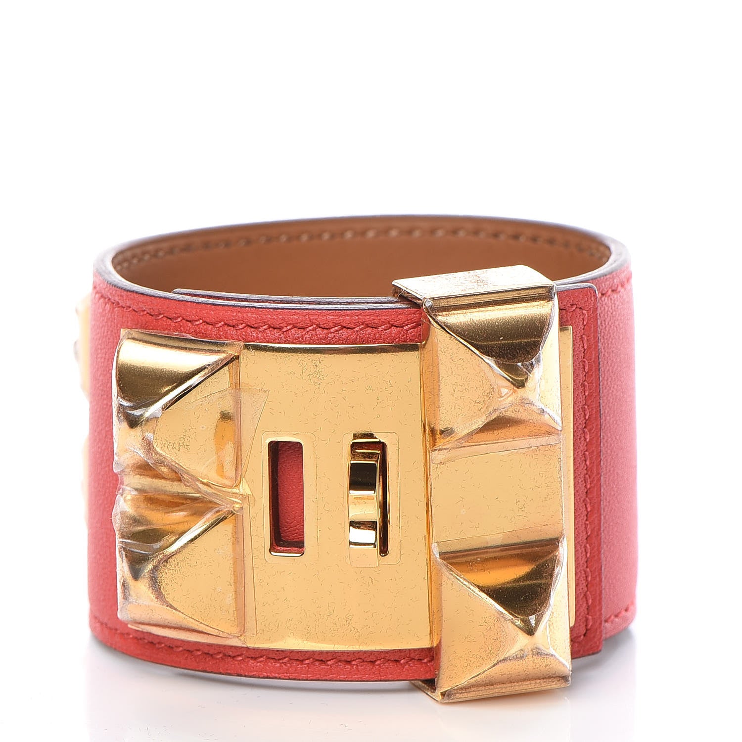 Hermes Swift Collier de Chien CDC Bracelet S Rouge Tomate 3 of 7