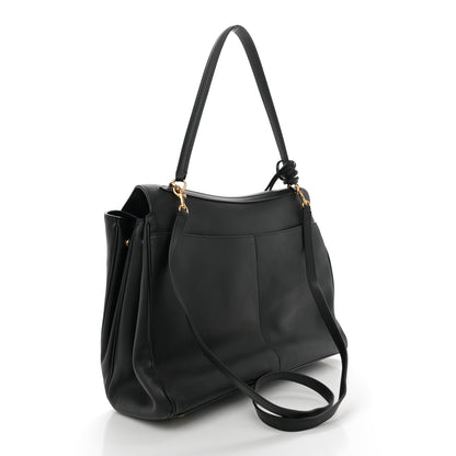 Balenciaga Smooth Calfskin Large Rodeo Top Handle Handbag Black 3 of 14