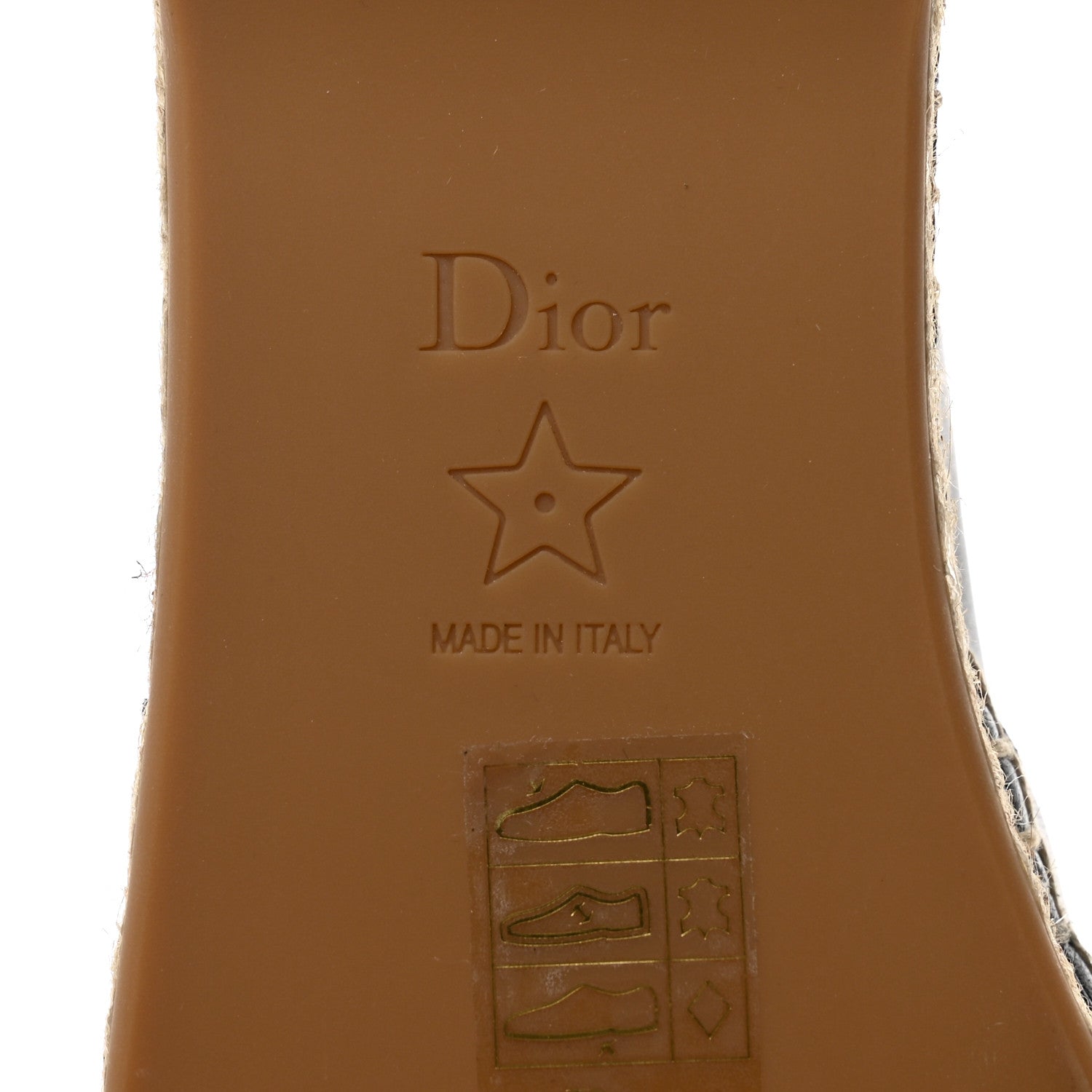Christian Dior Lambskin Granville Espadrilles 36 Black 8 of 9