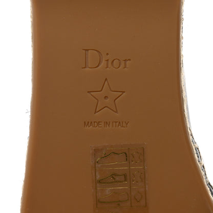 Christian Dior Lambskin Granville Espadrilles 36 Black 8 of 9