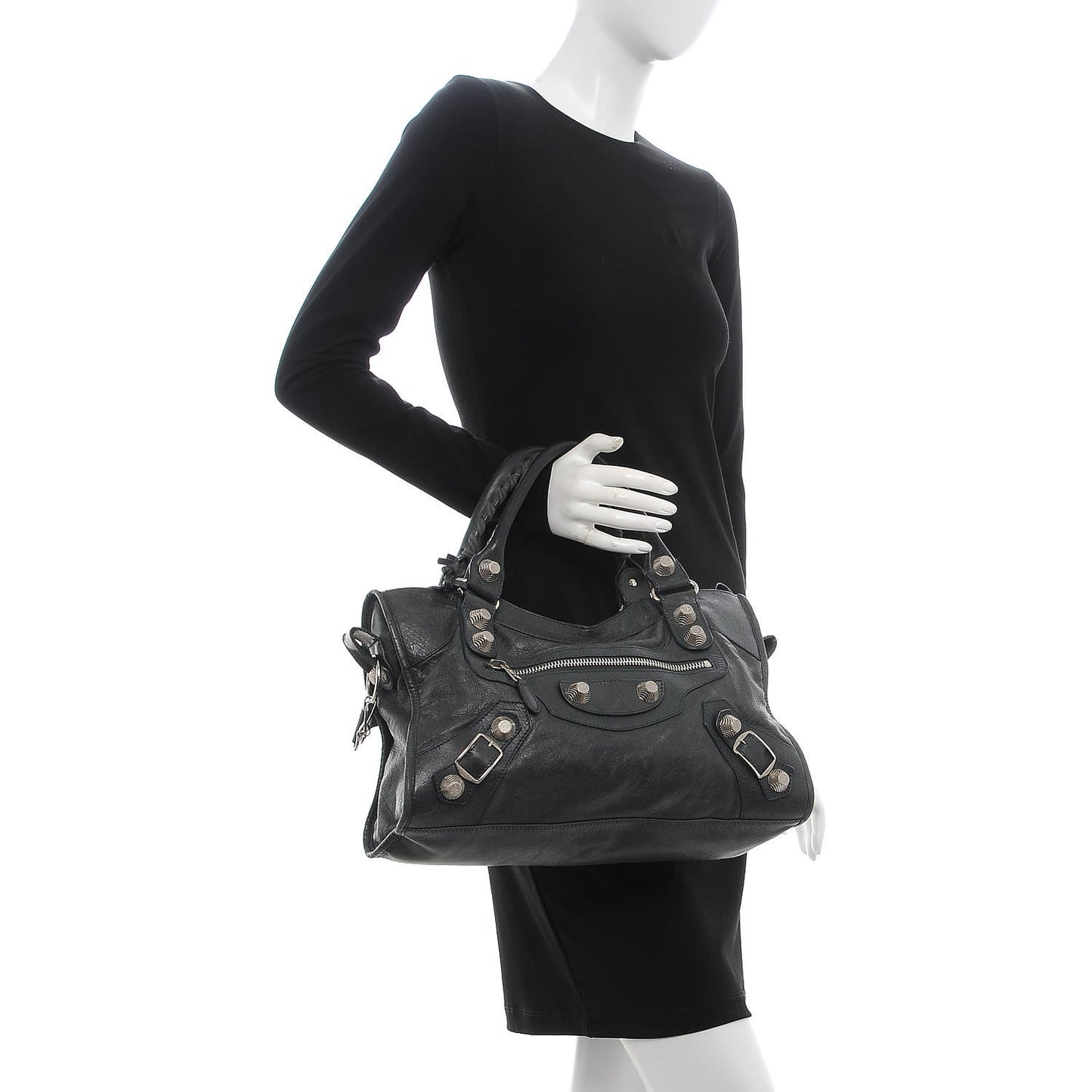 Agneau Giant 21 Silver Hardware City Anthracite