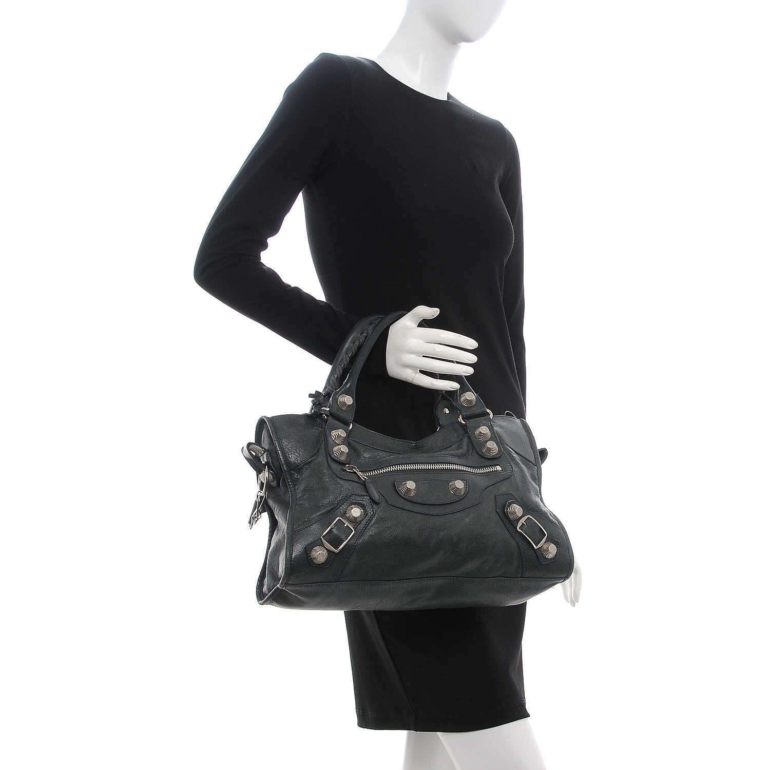 Balenciaga Agneau Giant 21 Silver Hardware City Anthracite 3 of 16