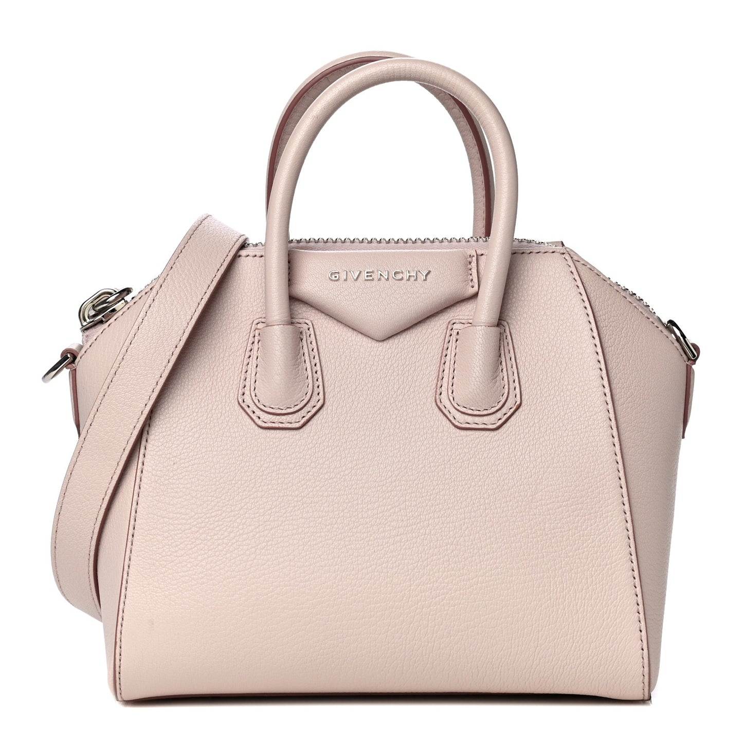 Sugar Goatskin Mini Antigona Nude Pink