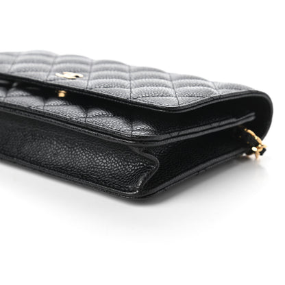 Chanel Caviar Quilted Wallet On Chain WOC Black 7 of 12