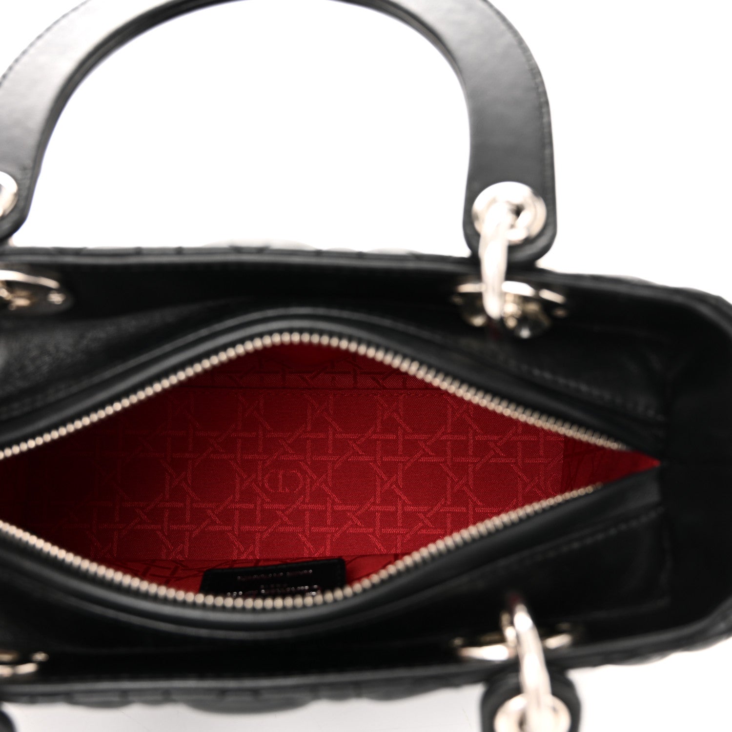 Christian Dior Lambskin Cannage Medium Lady Dior Black 5 of 10