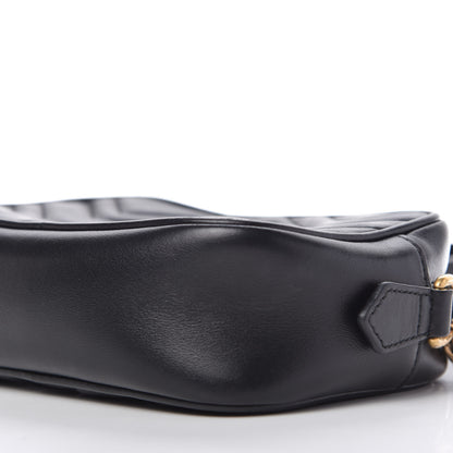 Gucci Calfskin Matelasse Mini GG Marmont Chain Shoulder Bag Black 7 of 11