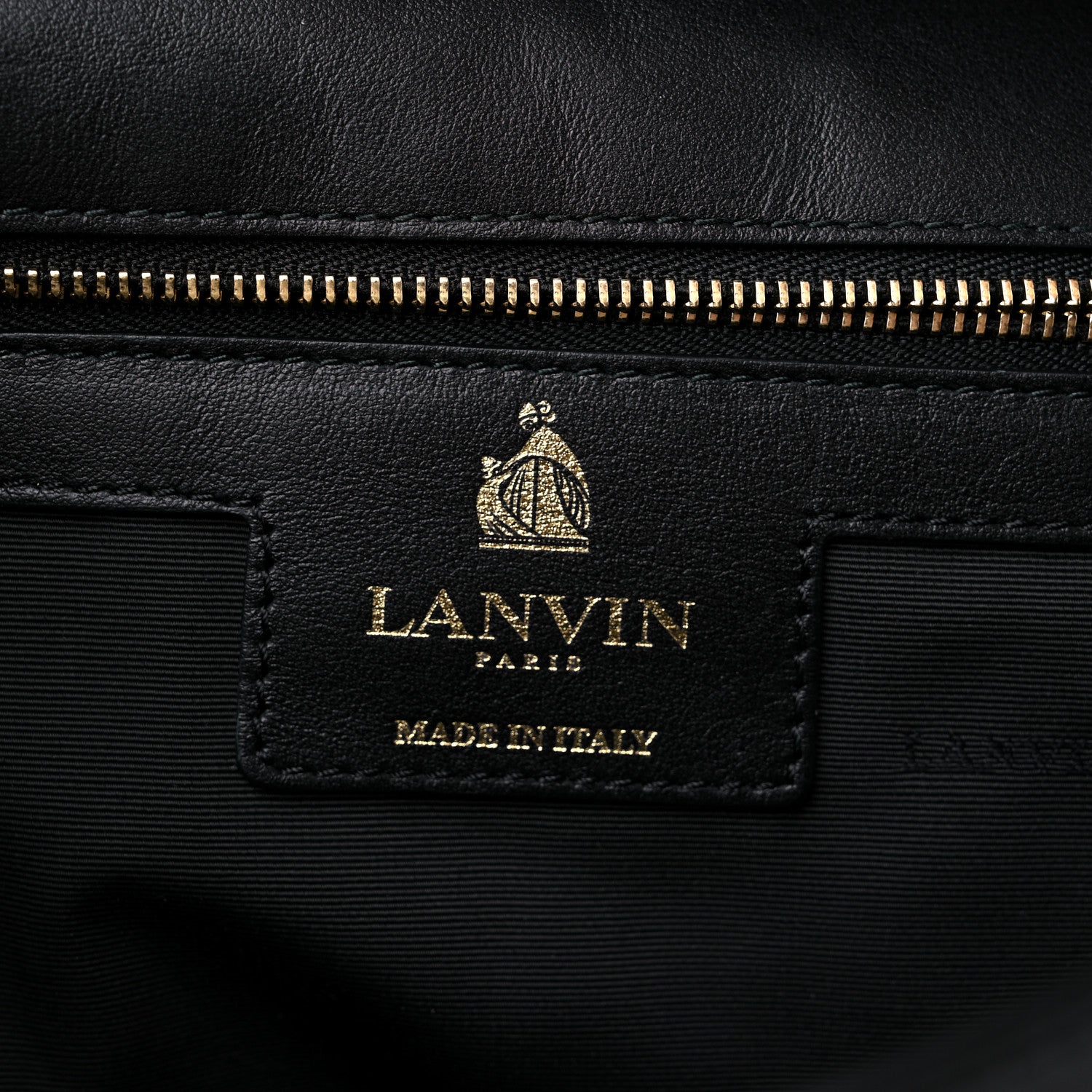 Lanvin Goatskin Medium Trilogy Cabas Black 6 of 14