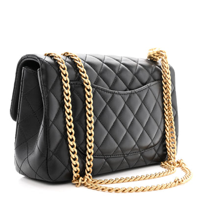 Chanel Lambskin Quilted Small Sweet Camellia Flap Black 3 of 11
