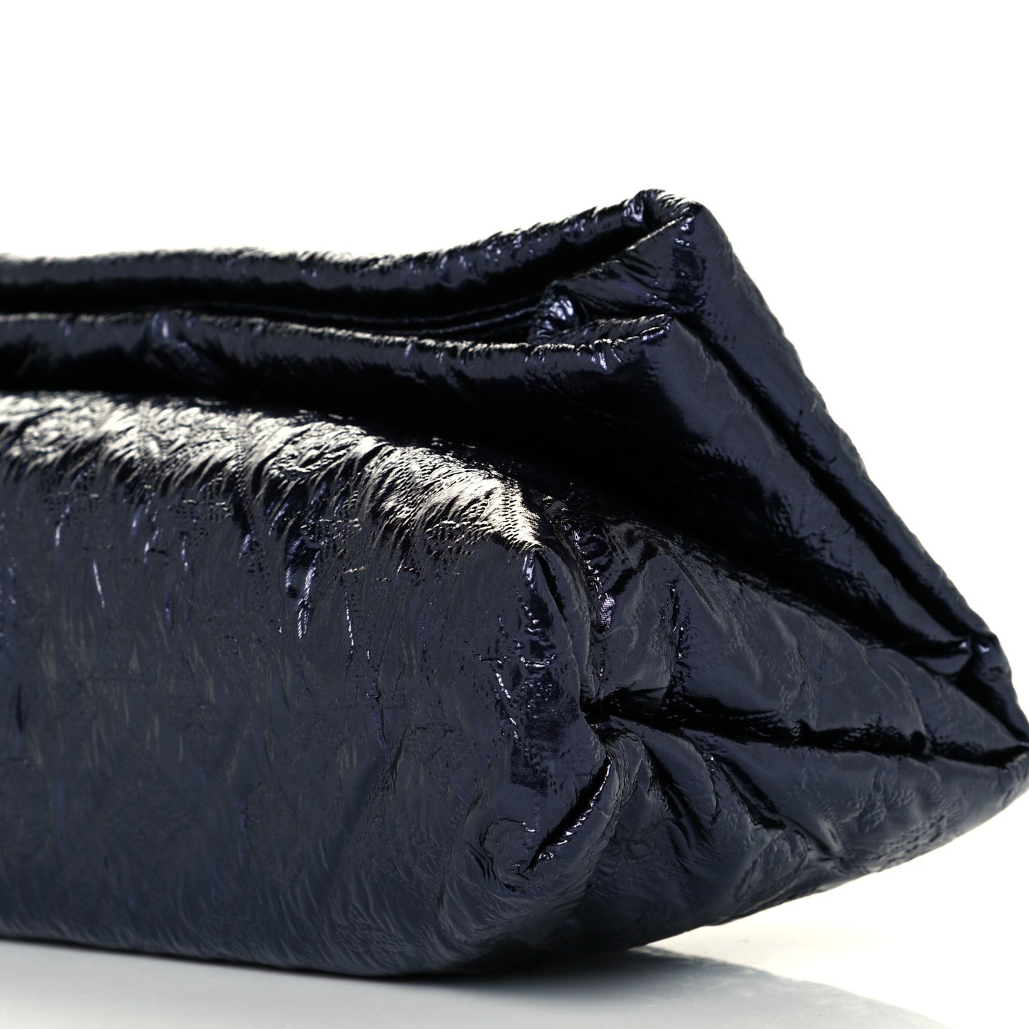 Jacquard Quilted Monogram Limelight Clutch MM Blue de France
